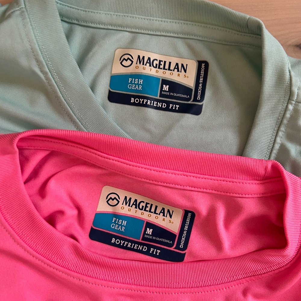 2 Magellan Outdoors Boyfriend Fit Long-Sleeve T-Shirts Medium - Picture 6 of 11